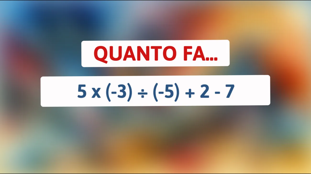 \"Solo i più intelligenti possono risolvere questo enigma matematico: Sei tra loro?\""
